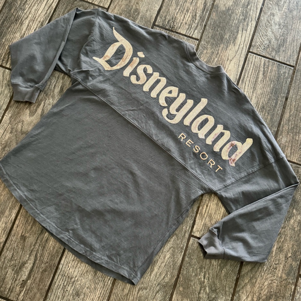Disney Disneyland spirit jersey sequin rose gold Long Sleeve Shirt 👑